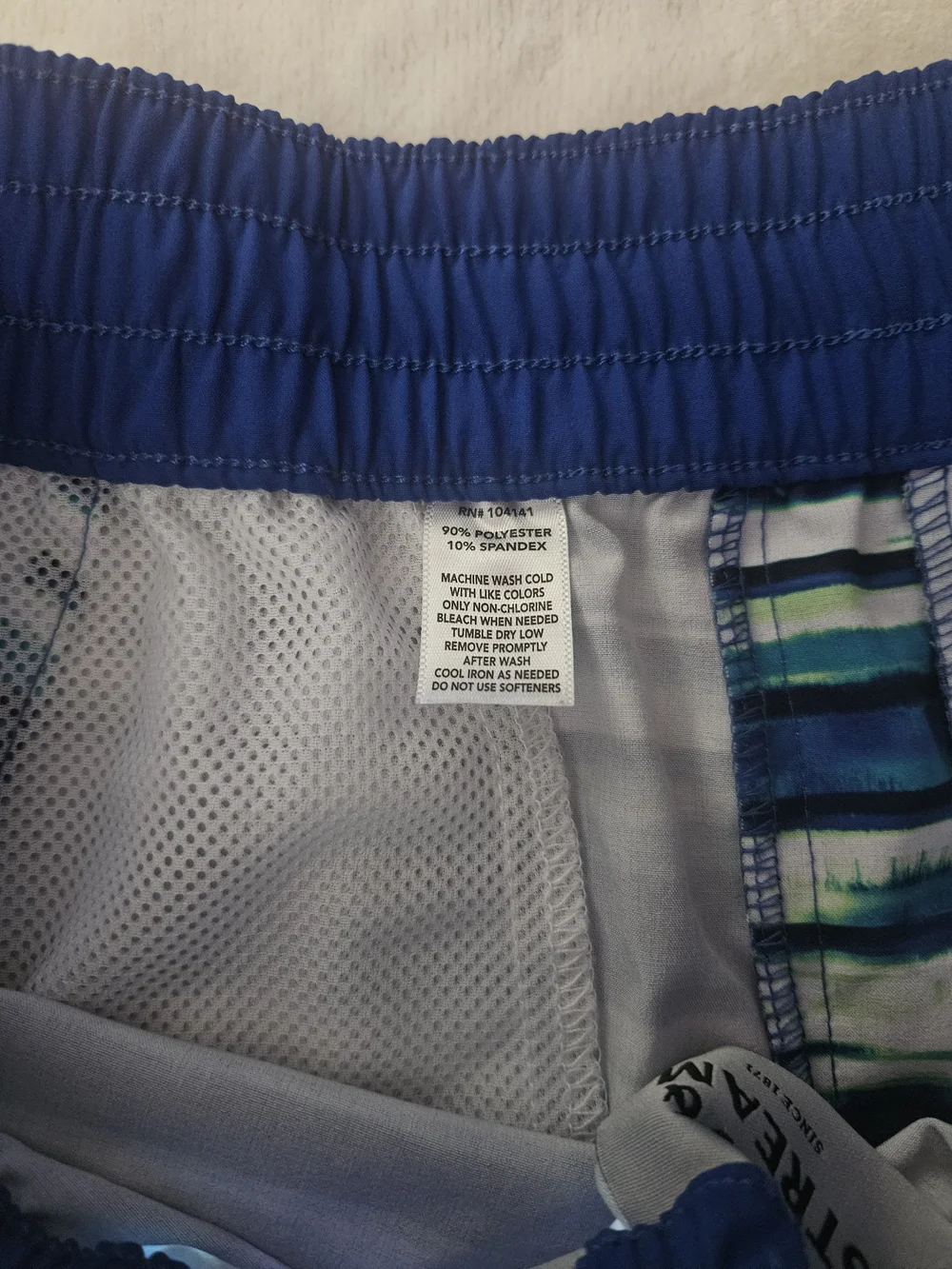 Field & Stream Women's Water Shorts Blue Teal Striped Size MD
